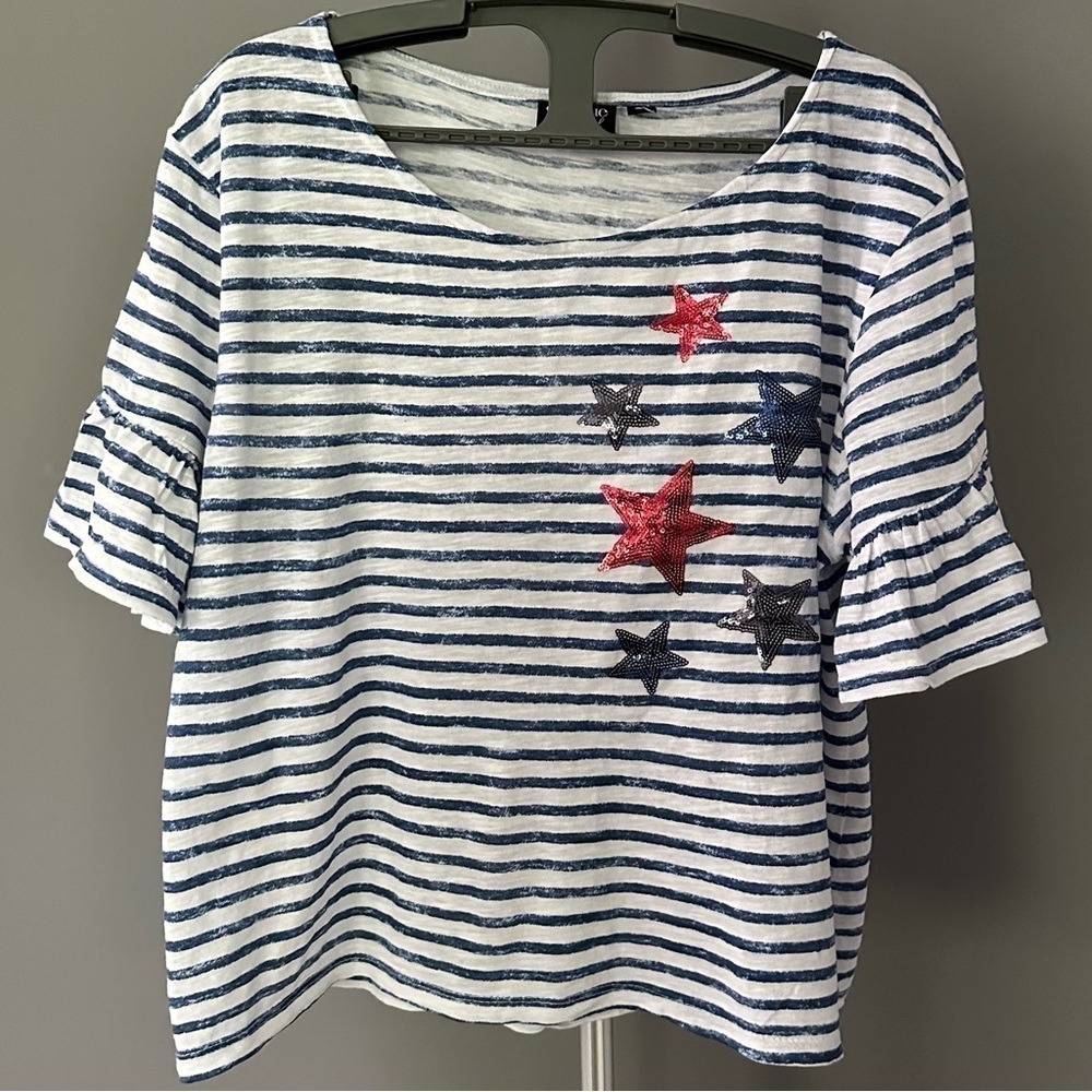 Onque Casual Patriotic Top